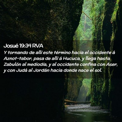 Picture 02 - Josué 19:34 RVA - Y tornando de allí este término hacia el - Bible Verse Picture