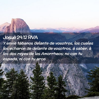 Picture 02 - Josué 24:12 RVA - Y envié tábanos delante de vosotros, los cuales - Bible Verse Picture