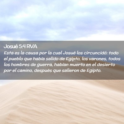 Picture 02 - Josué 5:4 RVA - Esta es la causa por la cual Josué los - Bible Verse Picture