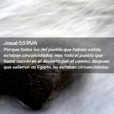 Picture 02 - Josué 5:5 RVA - Porque todos los del pueblo que habían salido, - Bible Verse Picture
