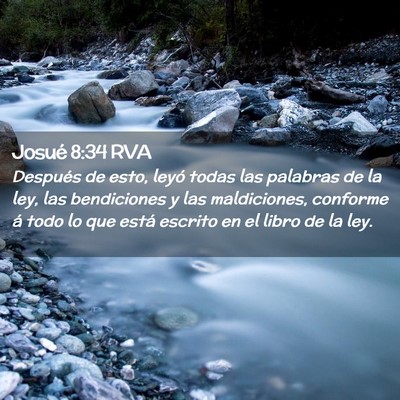 Picture 02 - Josué 8:34 RVA - Después de esto, leyó todas las palabras de la - Bible Verse Picture