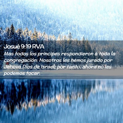 Picture 02 - Josué 9:19 RVA - Mas todos los príncipes respondieron á toda la - Bible Verse Picture