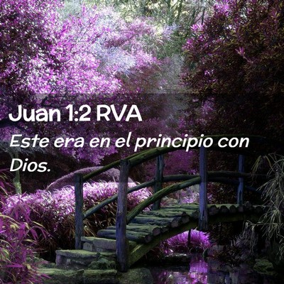 Picture 02 - Juan 1:2 RVA - Este era en el principio con - Bible Verse Picture