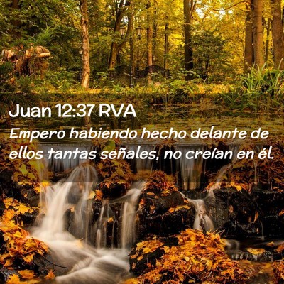 Picture 02 - Juan 12:37 RVA - Empero habiendo hecho delante de ellos tantas - Bible Verse Picture