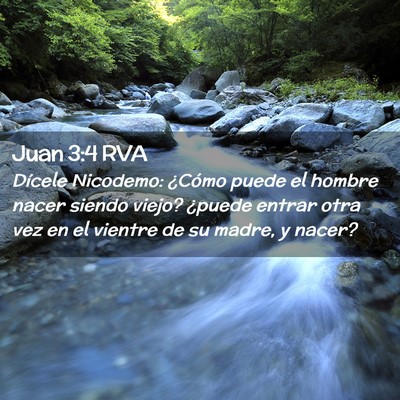 Picture 02 - Juan 3:4 RVA - Dícele Nicodemo: ¿Cómo puede el hombre nacer - Bible Verse Picture