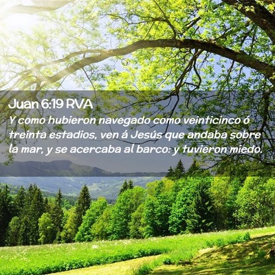 Picture 02 - Juan 6:19 RVA - Y como hubieron navegado como veinticinco ó - Bible Verse Picture