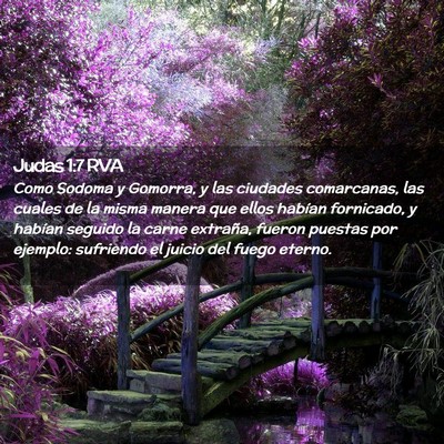 Picture 02 - Judas 1:7 RVA - Como Sodoma y Gomorra, y las ciudades comarcanas, - Bible Verse Picture