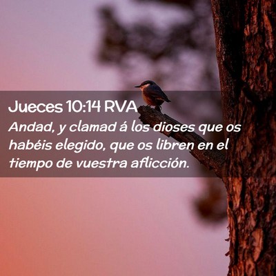 Picture 02 - Jueces 10:14 RVA - Andad, y clamad á los dioses que os habéis - Bible Verse Picture