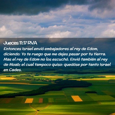 Picture 02 - Jueces 11:17 RVA - Entonces Israel envió embajadores al rey de - Bible Verse Picture