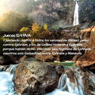 Picture 02 - Jueces 12:4 RVA - Y juntando Jephté á todos los varones de - Bible Verse Picture
