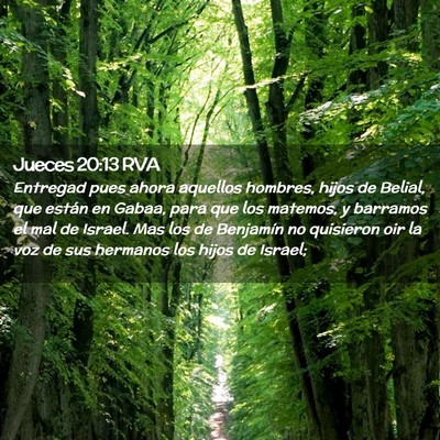Picture 02 - Jueces 20:13 RVA - Entregad pues ahora aquellos hombres, hijos de - Bible Verse Picture