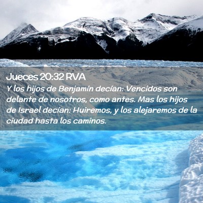 Picture 02 - Jueces 20:32 RVA - Y los hijos de Benjamín decían: Vencidos son - Bible Verse Picture