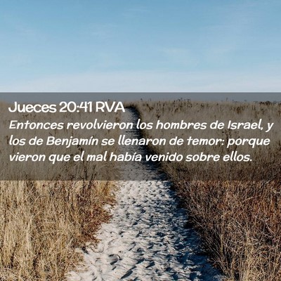 Picture 02 - Jueces 20:41 RVA - Entonces revolvieron los hombres de Israel, y los - Bible Verse Picture