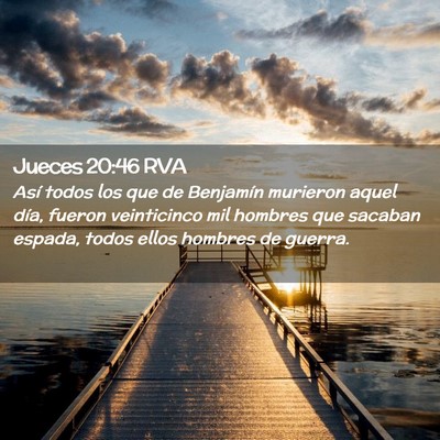Picture 02 - Jueces 20:46 RVA - Así todos los que de Benjamín murieron aquel - Bible Verse Picture