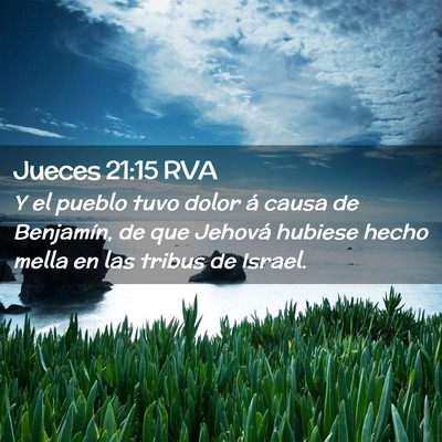 Picture 02 - Jueces 21:15 RVA - Y el pueblo tuvo dolor á causa de Benjamín, de - Bible Verse Picture