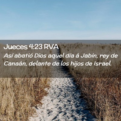 Picture 02 - Jueces 4:23 RVA - Así abatió Dios aquel día á Jabín, rey de - Bible Verse Picture