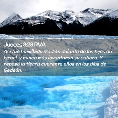 Picture 02 - Jueces 8:28 RVA - Así fué humillado Madián delante de los hijos - Bible Verse Picture