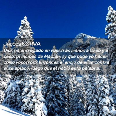 Picture 02 - Jueces 8:3 RVA - Dios ha entregado en vuestras manos á Oreb y á - Bible Verse Picture