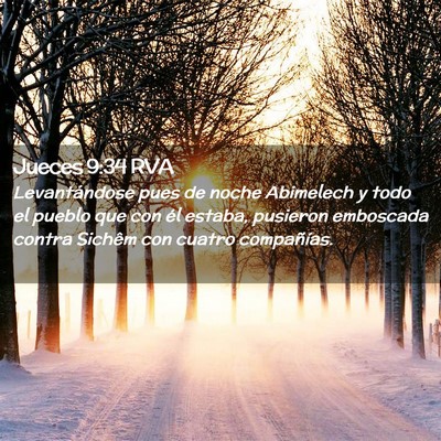 Picture 02 - Jueces 9:34 RVA - Levantándose pues de noche Abimelech y todo el - Bible Verse Picture