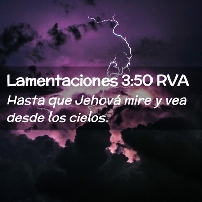 Picture 02 - Lamentaciones 3:50 RVA - Hasta que Jehová mire y vea desde los - Bible Verse Picture
