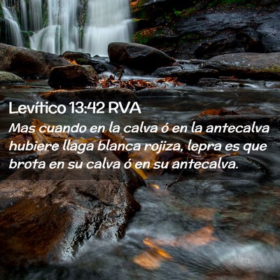 Picture 02 - Levítico 13:42 RVA - Mas cuando en la calva ó en la antecalva hubiere - Bible Verse Picture
