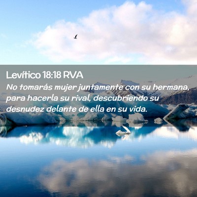 Picture 02 - Levítico 18:18 RVA - No tomarás mujer juntamente con su hermana, para - Bible Verse Picture
