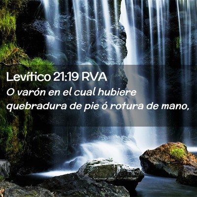 Picture 02 - Levítico 21:19 RVA - O varón en el cual hubiere quebradura de pie ó - Bible Verse Picture