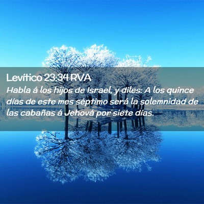 Picture 02 - Levítico 23:34 RVA - Habla á los hijos de Israel, y diles: A los - Bible Verse Picture