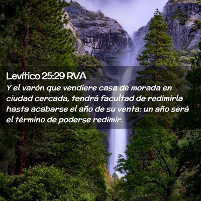 Picture 02 - Levítico 25:29 RVA - Y el varón que vendiere casa de morada en ciudad - Bible Verse Picture