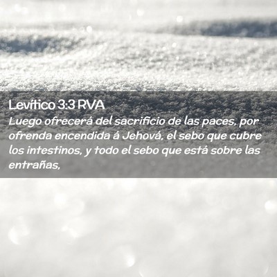 Picture 02 - Levítico 3:3 RVA - Luego ofrecerá del sacrificio de las paces, por - Bible Verse Picture