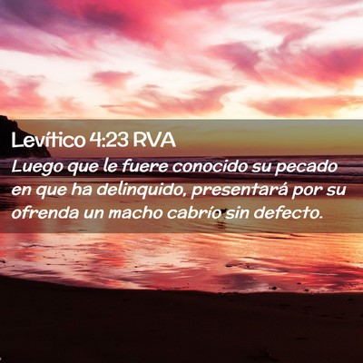 Picture 02 - Levítico 4:23 RVA - Luego que le fuere conocido su pecado en que ha - Bible Verse Picture