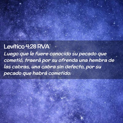 Picture 02 - Levítico 4:28 RVA - Luego que le fuere conocido su pecado que - Bible Verse Picture