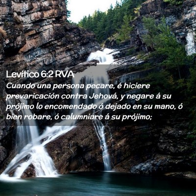 Picture 02 - Levítico 6:2 RVA - Cuando una persona pecare, é hiciere - Bible Verse Picture