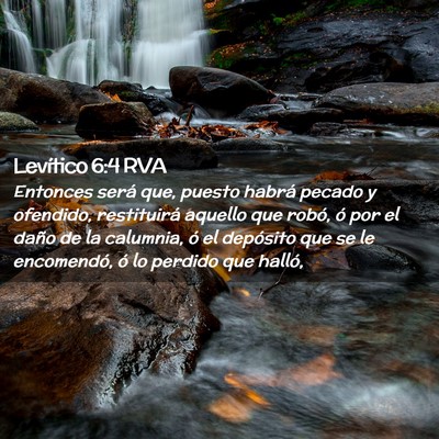 Picture 02 - Levítico 6:4 RVA - Entonces será que, puesto habrá pecado y - Bible Verse Picture