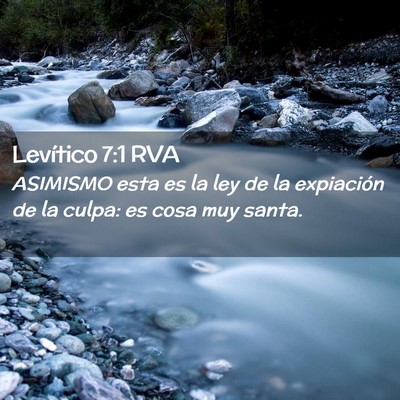 Picture 02 - Levítico 7:1 RVA - ASIMISMO esta es la ley de la expiación de la - Bible Verse Picture