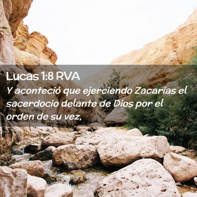 Picture 02 - Lucas 1:8 RVA - Y aconteció que ejerciendo Zacarías el - Bible Verse Picture