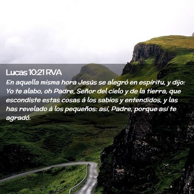 Picture 02 - Lucas 10:21 RVA - En aquella misma hora Jesús se alegró en - Bible Verse Picture