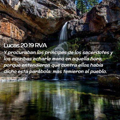 Picture 02 - Lucas 20:19 RVA - Y procuraban los príncipes de los sacerdotes y - Bible Verse Picture