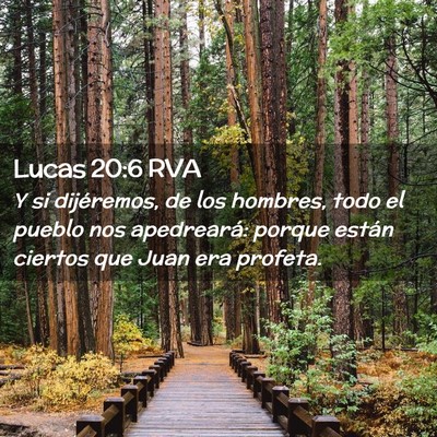 Picture 02 - Lucas 20:6 RVA - Y si dijéremos, de los hombres, todo el pueblo - Bible Verse Picture