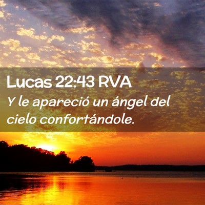 Picture 02 - Lucas 22:43 RVA - Y le apareció un ángel del cielo - Bible Verse Picture