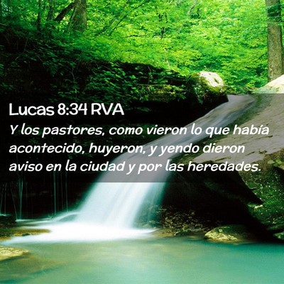 Picture 02 - Lucas 8:34 RVA - Y los pastores, como vieron lo que había - Bible Verse Picture