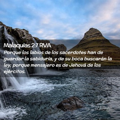 Picture 02 - Malaquías 2:7 RVA - Porque los labios de los sacerdotes han de - Bible Verse Picture