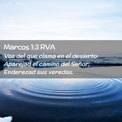 Picture 02 - Marcos 1:3 RVA - Voz del que clama en el desierto: Aparejad el - Bible Verse Picture