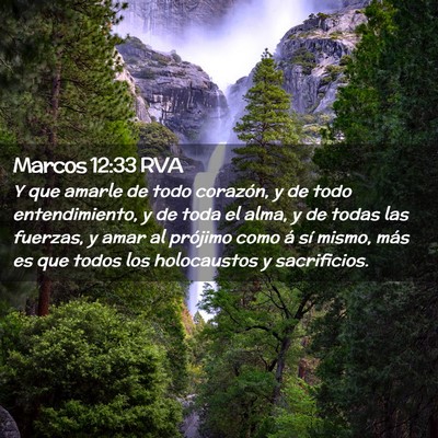 Picture 02 - Marcos 12:33 RVA - Y que amarle de todo corazón, y de todo - Bible Verse Picture