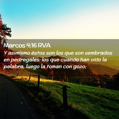 Picture 02 - Marcos 4:16 RVA - Y asimismo éstos son los que son sembrados en - Bible Verse Picture