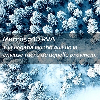 Picture 02 - Marcos 5:10 RVA - Y le rogaba mucho que no le enviase fuera de - Bible Verse Picture