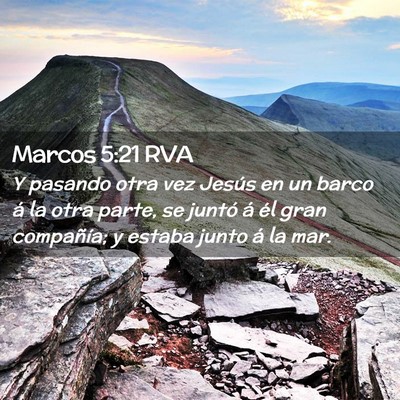 Picture 02 - Marcos 5:21 RVA - Y pasando otra vez Jesús en un barco á la otra - Bible Verse Picture