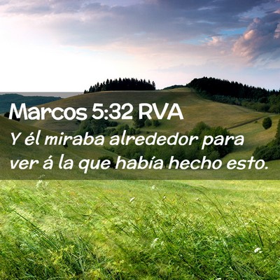 Picture 02 - Marcos 5:32 RVA - Y él miraba alrededor para ver á la que había - Bible Verse Picture