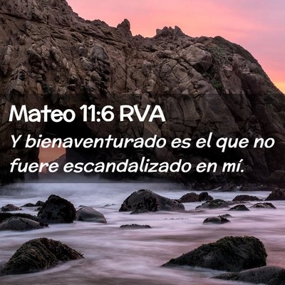 Picture 02 - Mateo 11:6 RVA - Y bienaventurado es el que no fuere escandalizado - Bible Verse Picture