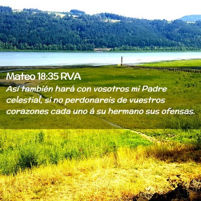 Picture 02 - Mateo 18:35 RVA - Así también hará con vosotros mi Padre - Bible Verse Picture